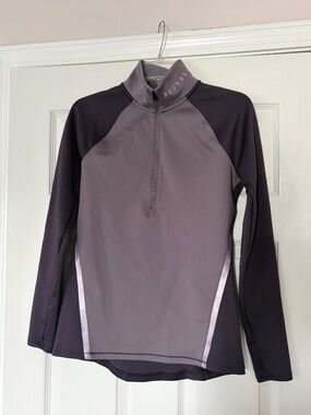 Under Armour Track Jacket Half Zip Jacket Thumbholes Purple Size Small